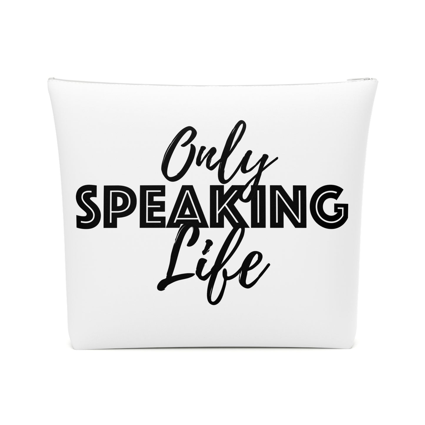 Only Speaking Life Cotton Cosmetic Bag