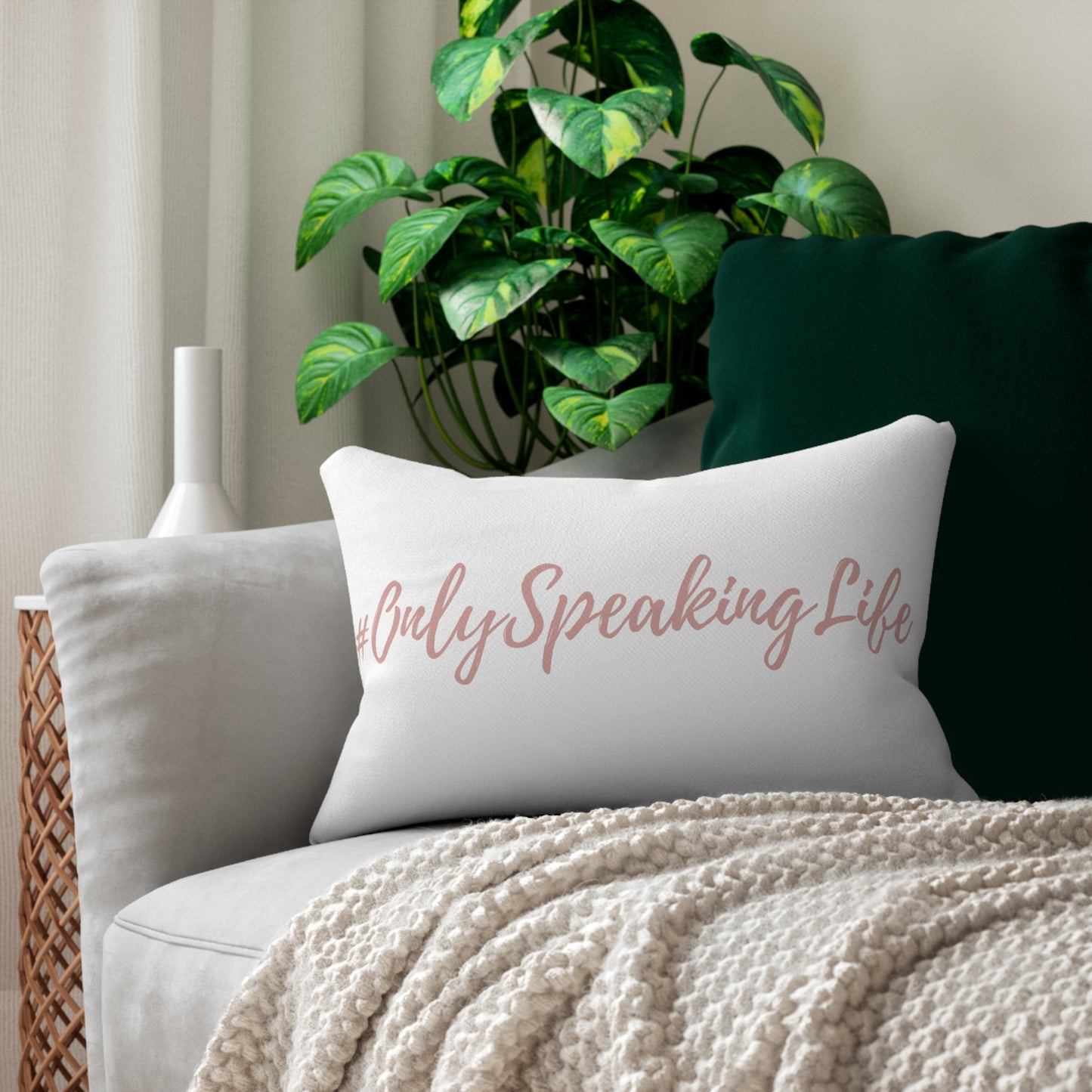 Only Speaking Life Lumbar Pillow