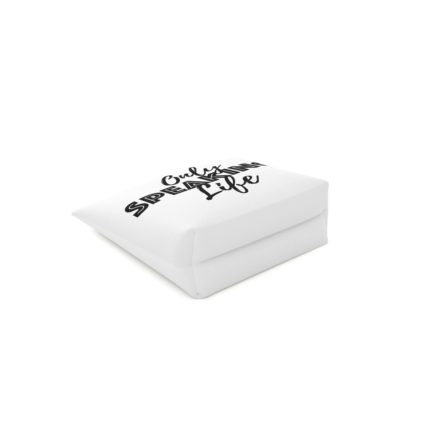 Only Speaking Life Cotton Cosmetic Bag