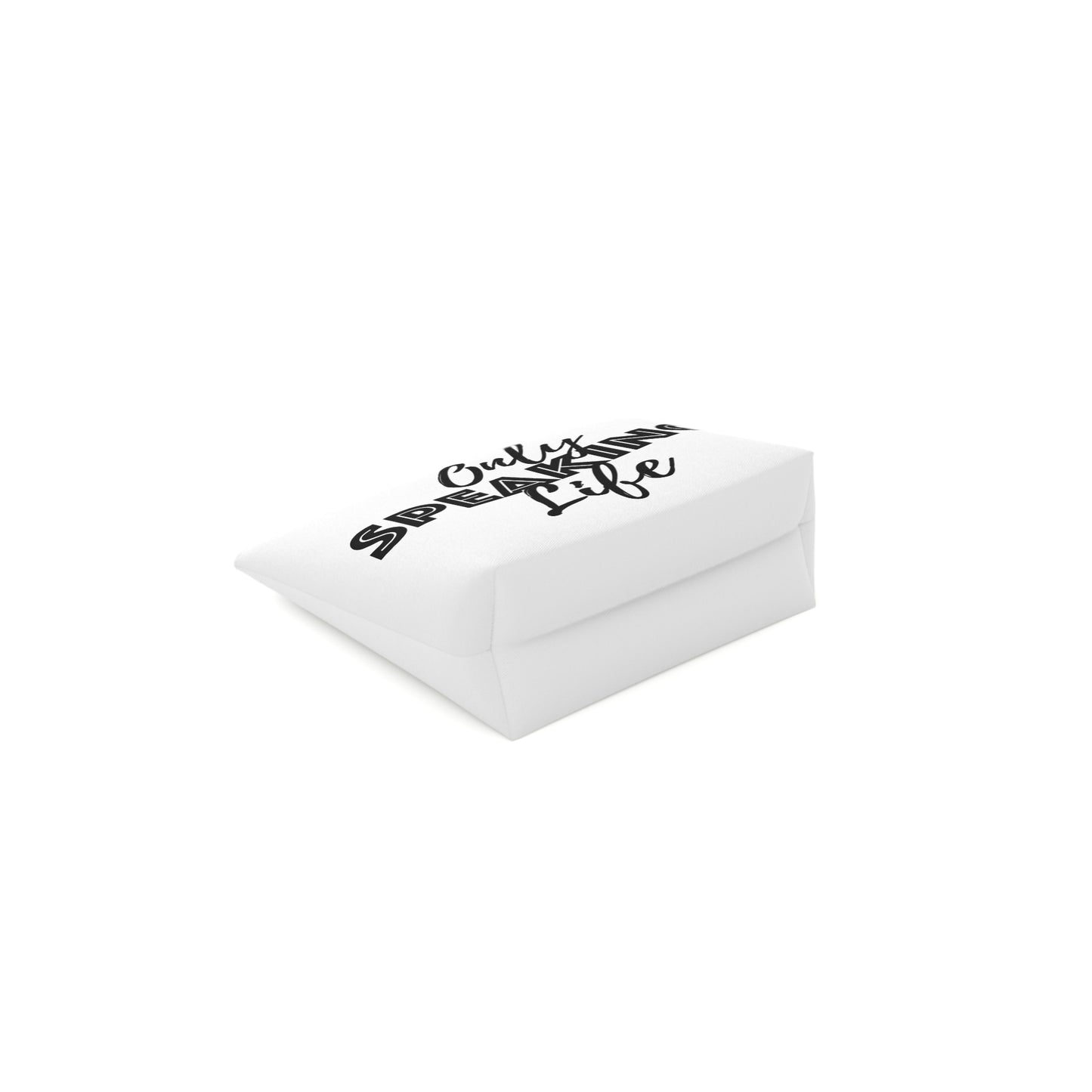 Only Speaking Life Cotton Cosmetic Bag