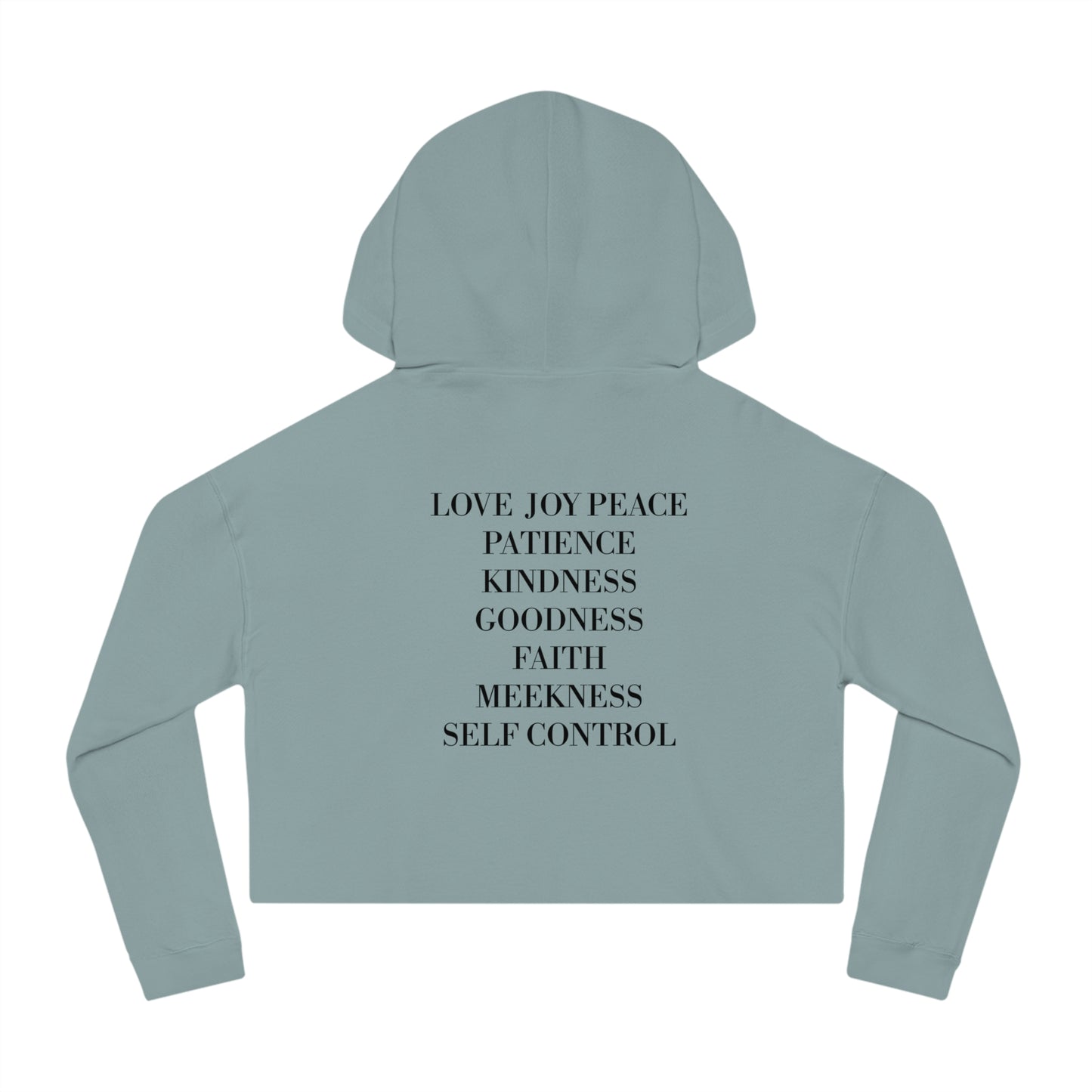 Integrity, Godly Character, Moral Courage - Inspirational Women's Cropped Hooded Sweatshirt