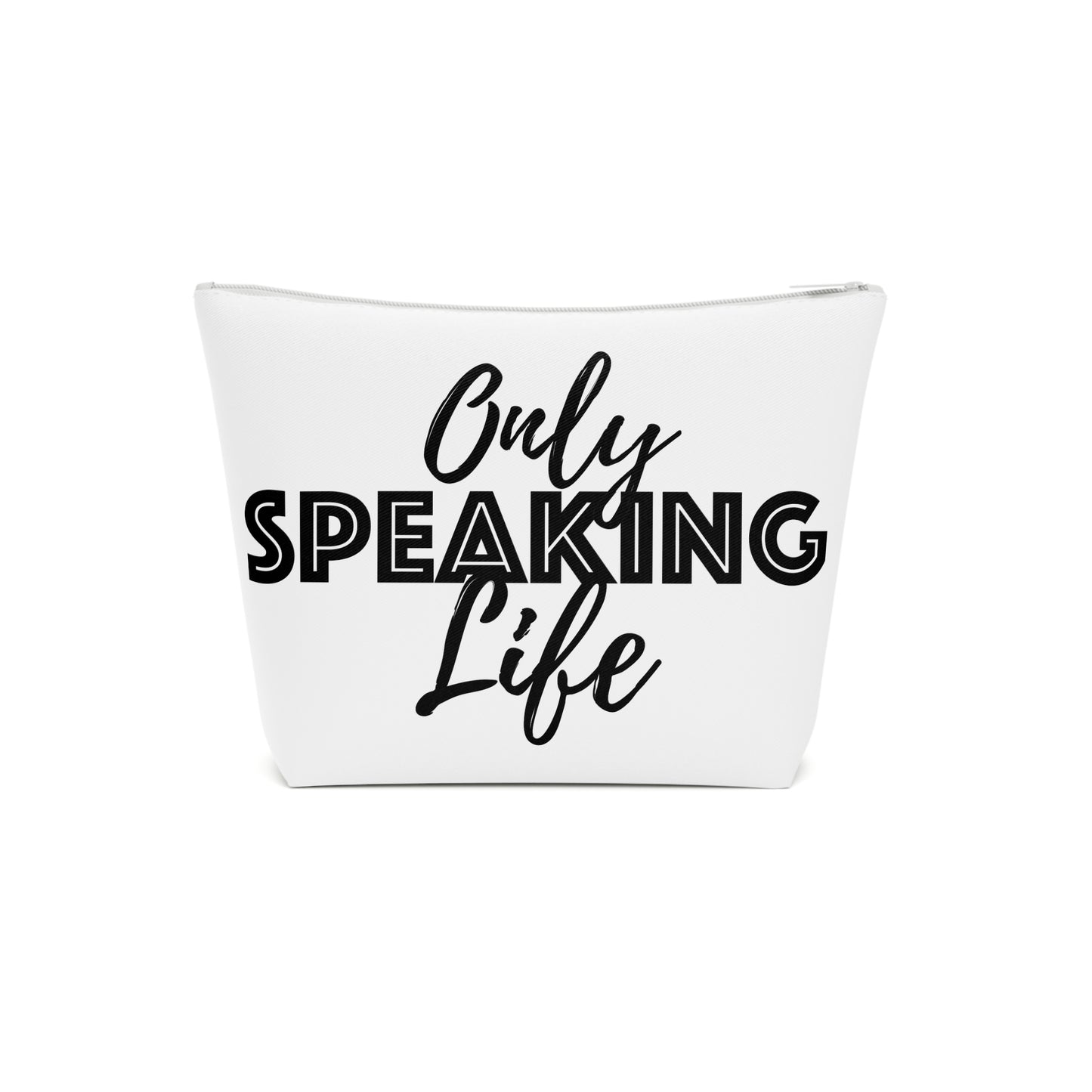 Only Speaking Life Cotton Cosmetic Bag