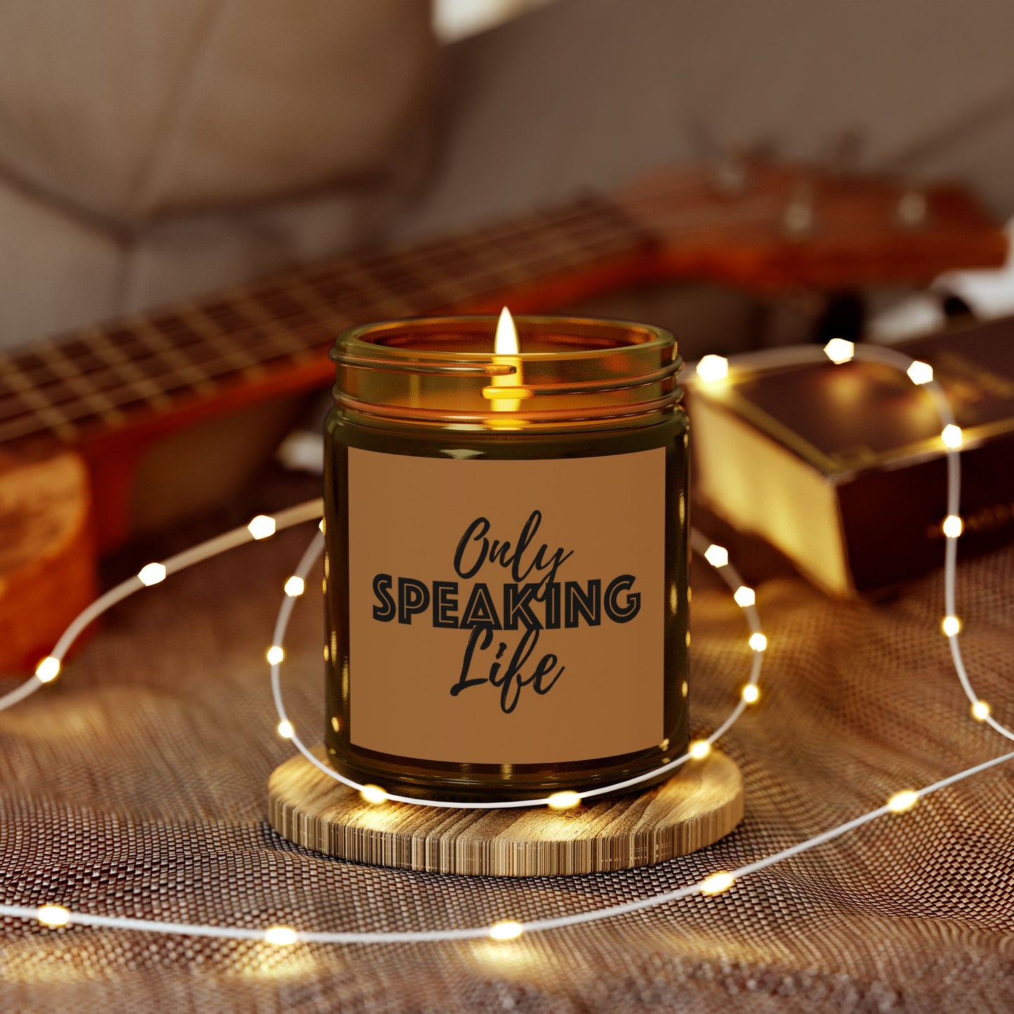 Only Speaking Life Scented Candle - Coconut Apricot Wax (4oz, 9oz)