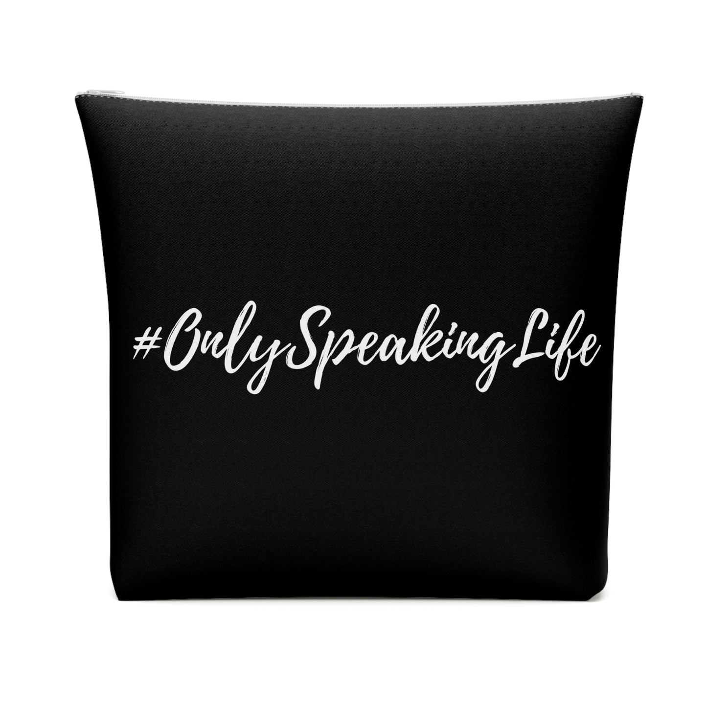 Only Speaking Life Cotton Cosmetic Bag