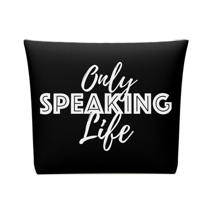 Only Speaking Life Cotton Cosmetic Bag