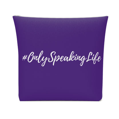 Only Speaking Life Cotton Cosmetic Bag