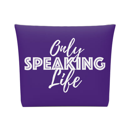 Only Speaking Life Cotton Cosmetic Bag