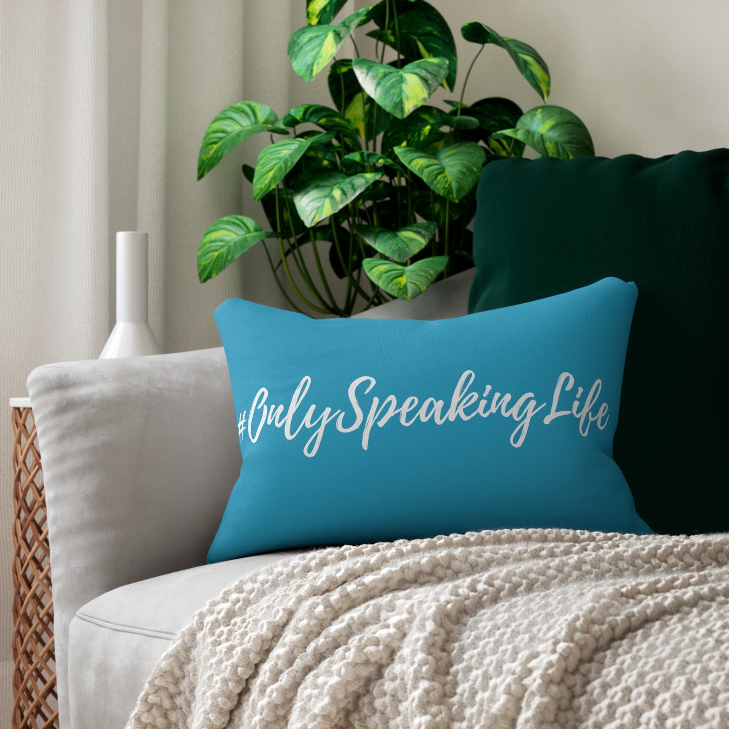 Only Speaking Life Lumbar Pillow