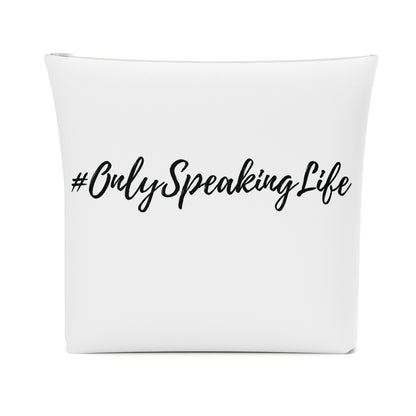 Only Speaking Life Cotton Cosmetic Bag