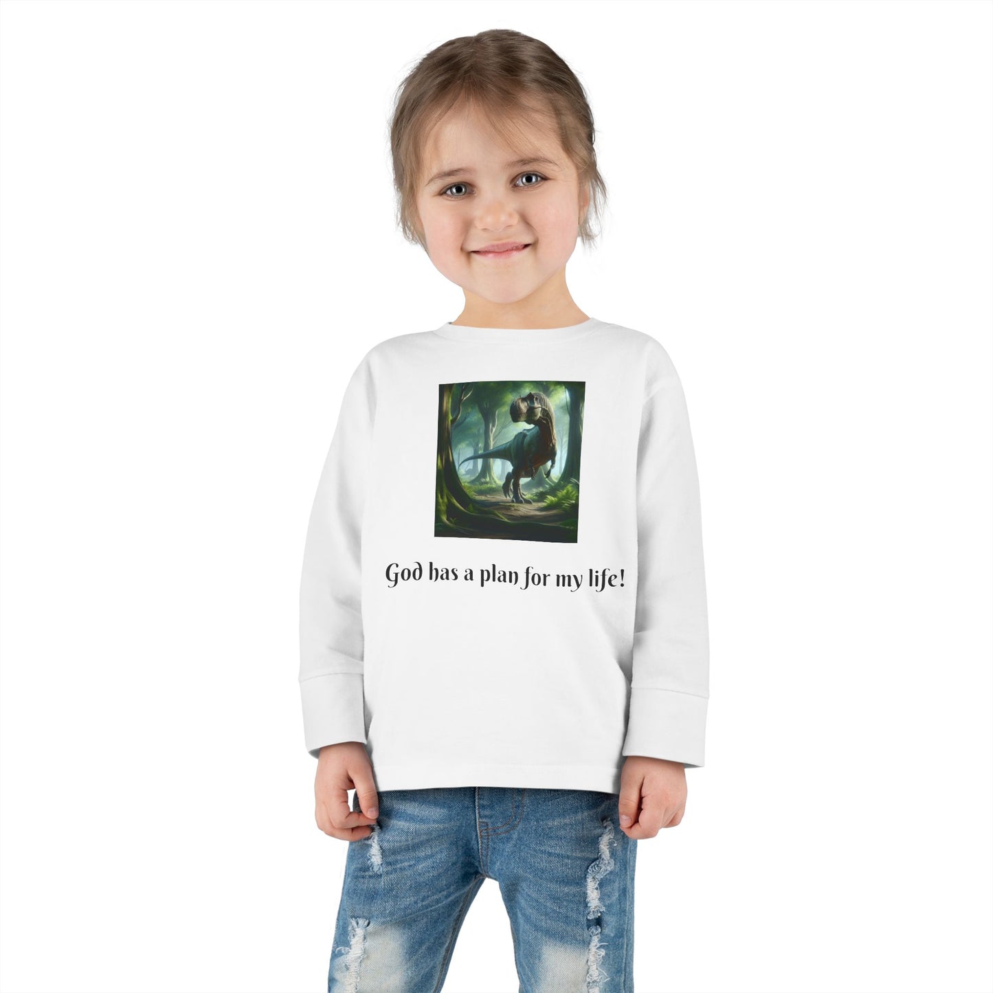 God has a plan - Toddler T-shirt - long sleeve