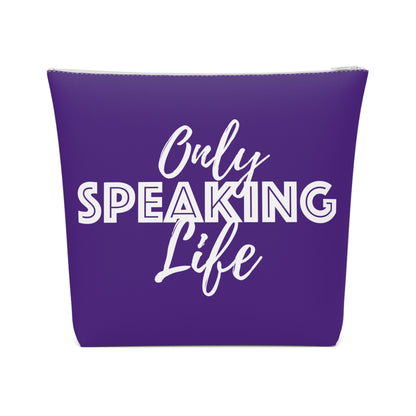 Only Speaking Life Cotton Cosmetic Bag