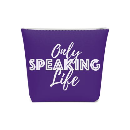 Only Speaking Life Cotton Cosmetic Bag