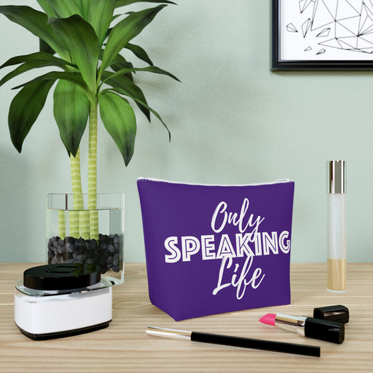 Only Speaking Life Cotton Cosmetic Bag