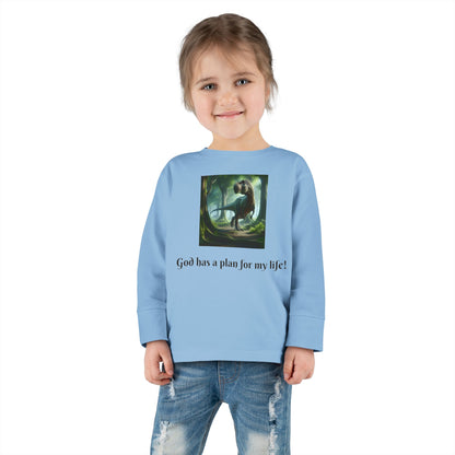 God has a plan - Toddler T-shirt - long sleeve