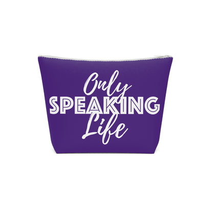 Only Speaking Life Cotton Cosmetic Bag