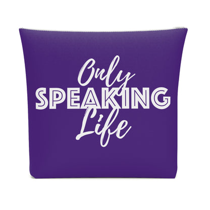 Only Speaking Life Cotton Cosmetic Bag