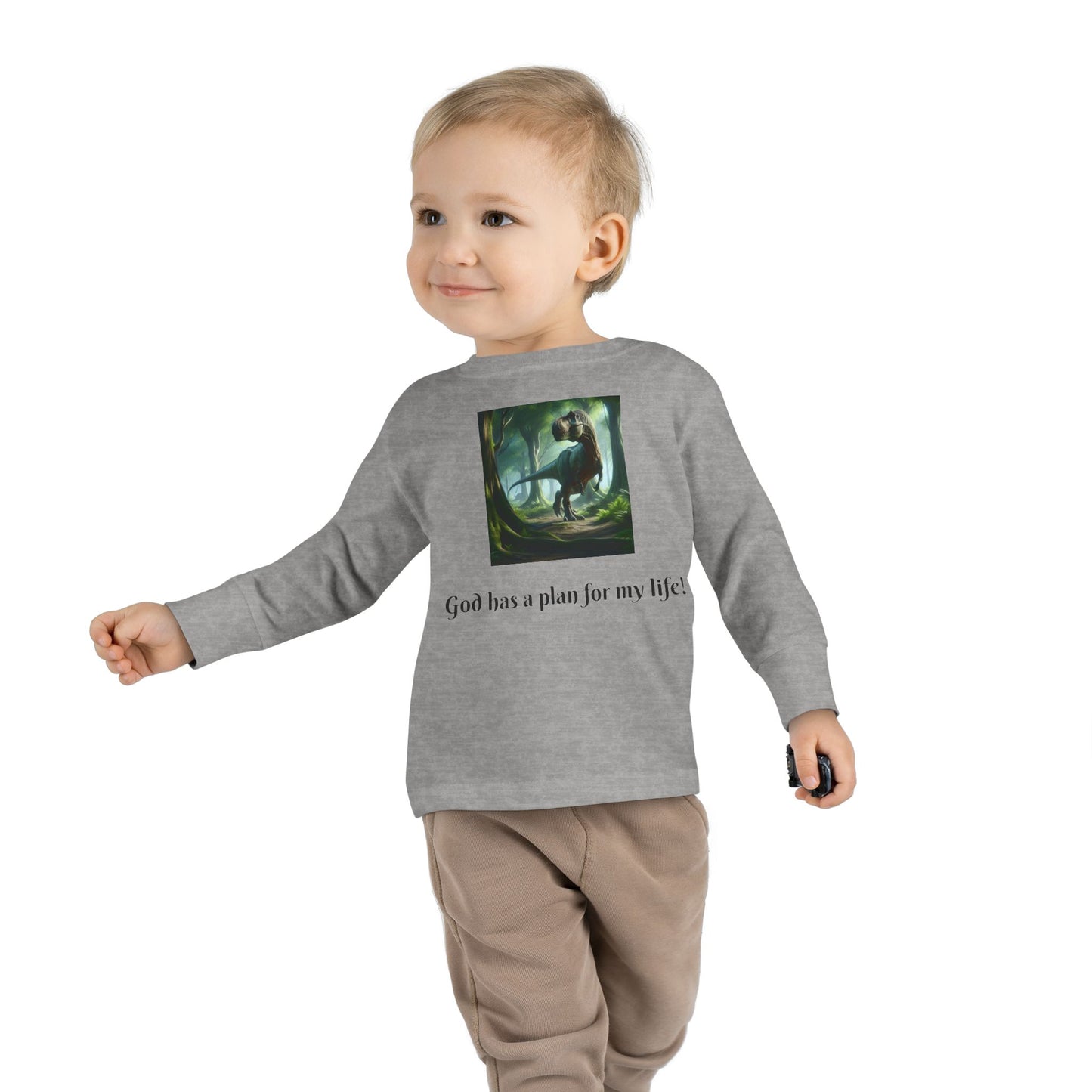 God has a plan - Toddler T-shirt - long sleeve