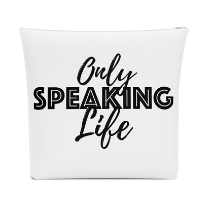 Only Speaking Life Cotton Cosmetic Bag