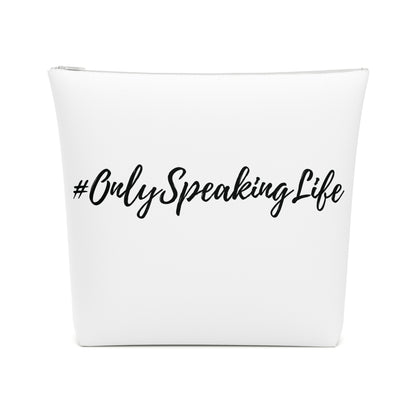 Only Speaking Life Cotton Cosmetic Bag