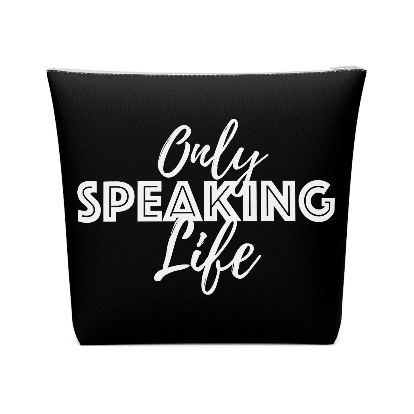 Only Speaking Life Cotton Cosmetic Bag