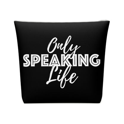 Only Speaking Life Cotton Cosmetic Bag