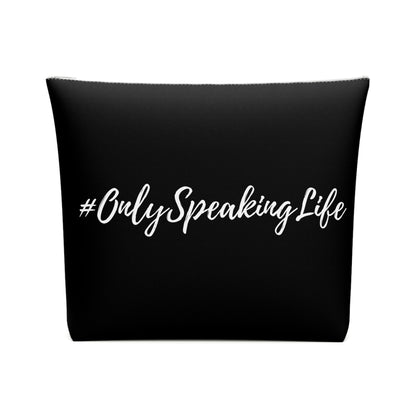 Only Speaking Life Cotton Cosmetic Bag