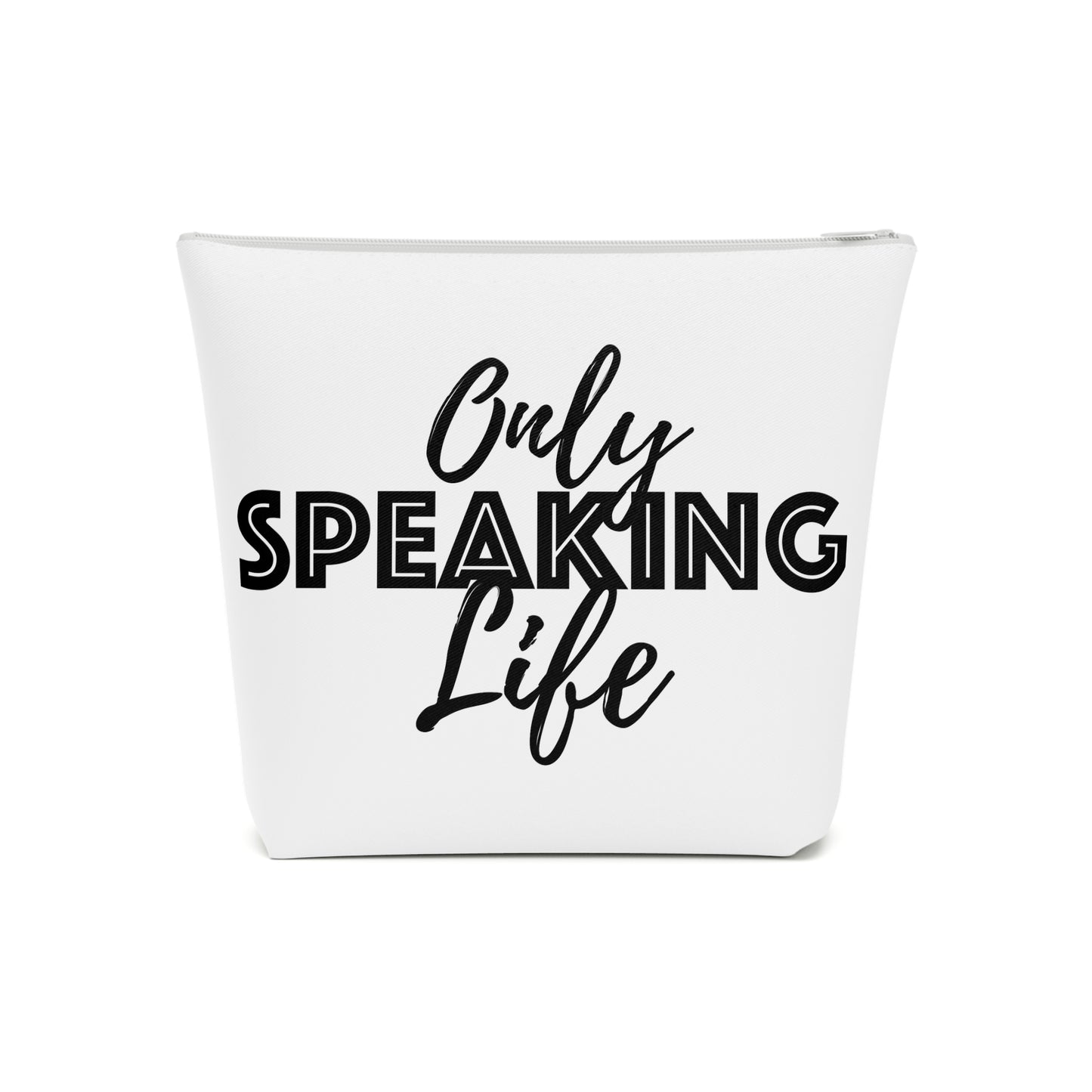 Only Speaking Life Cotton Cosmetic Bag